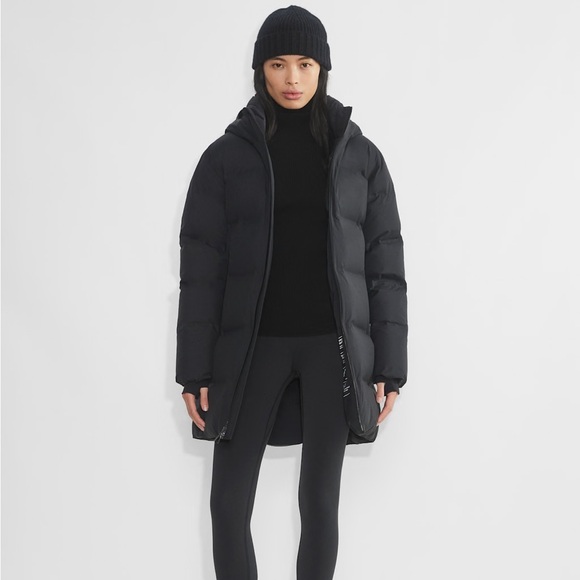 Aritzia Jackets & Blazers - NEW Aritzia Black Waterproof Super Puff Coat, Mid Length, Size S